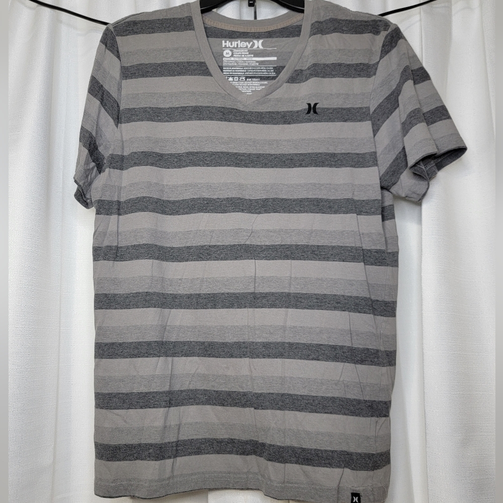 Gray stripped Hurley shirt